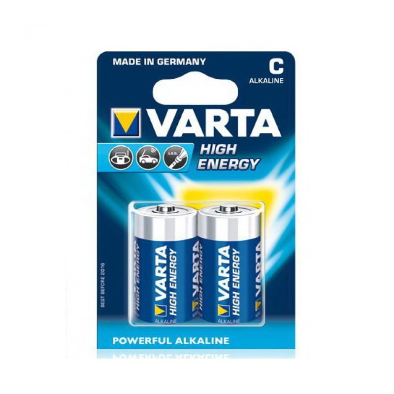 Купить VARTA HIGH ENERGY Alkaline C LR14 1.5V Комплект 2шт.