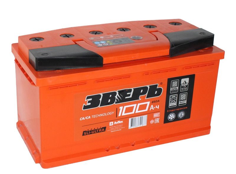 Купить Зверь 6СТ-100 Ca/Ca (П.П.) 850А